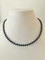 Lapis Lazuli Beaded Necklace in 18K Gold