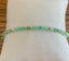 Green Chrysoprase Beaded Bracelet in 14K Gold