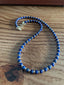 Lapis Lazuli Beaded Necklace in 18K Gold