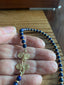 Lapis Lazuli Beaded Necklace in 18K Gold