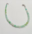 Green Chrysoprase Beaded Bracelet in Silver