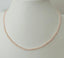 Baby Pink Seed Pearl Necklace in Silver