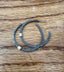 Open Hoop Earrings in Oxidized Silver and Gold