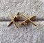 Diamond X Cross Stud Earrings in 14k Gold